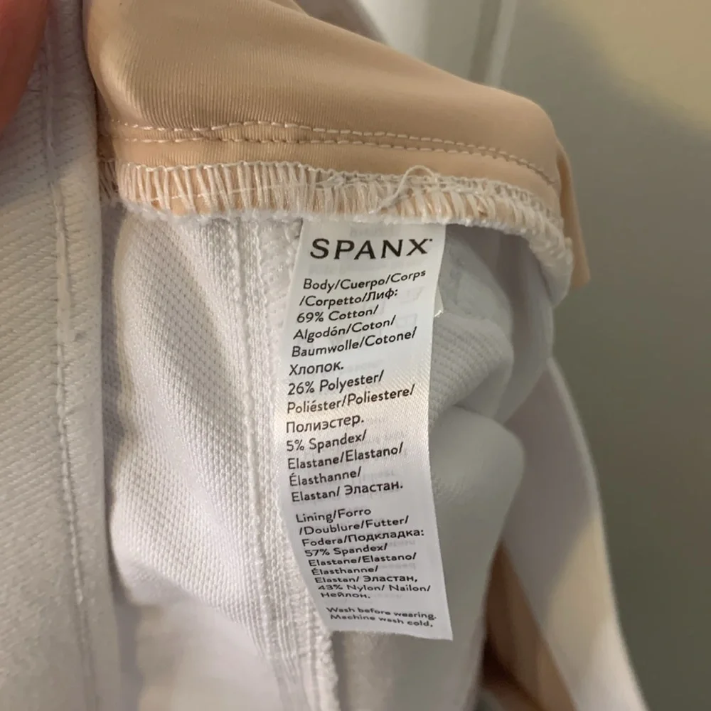 SPANX Jean-ish Ankle Leggings in White Size Small